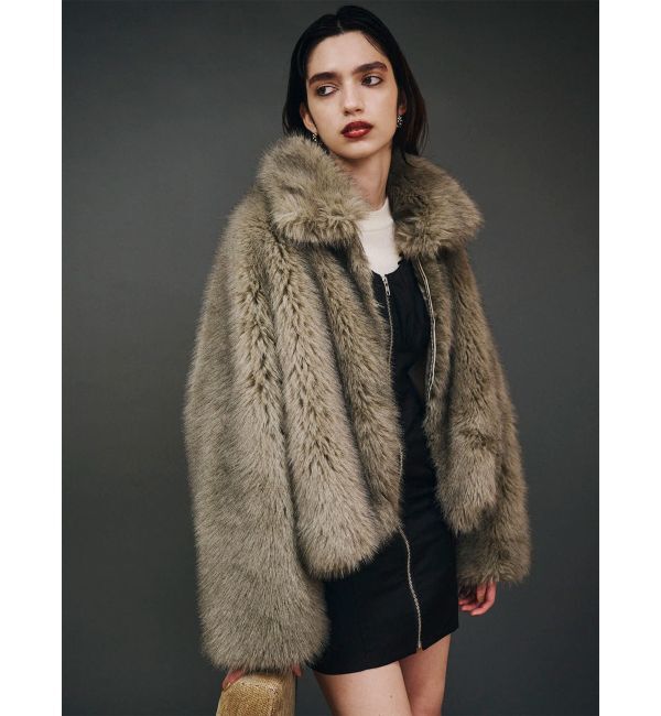 MURUA「MIXフェイクファーブルゾン」|ブルゾン・スタジャン|