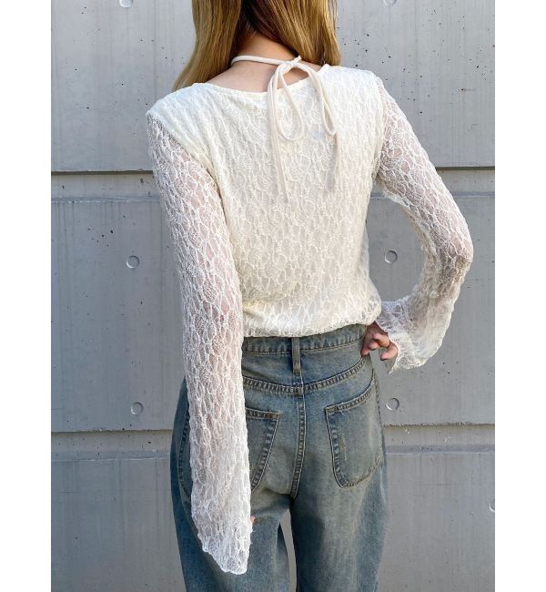 MURUA「カシュクールレーストップス」|Tシャツ・カットソー|