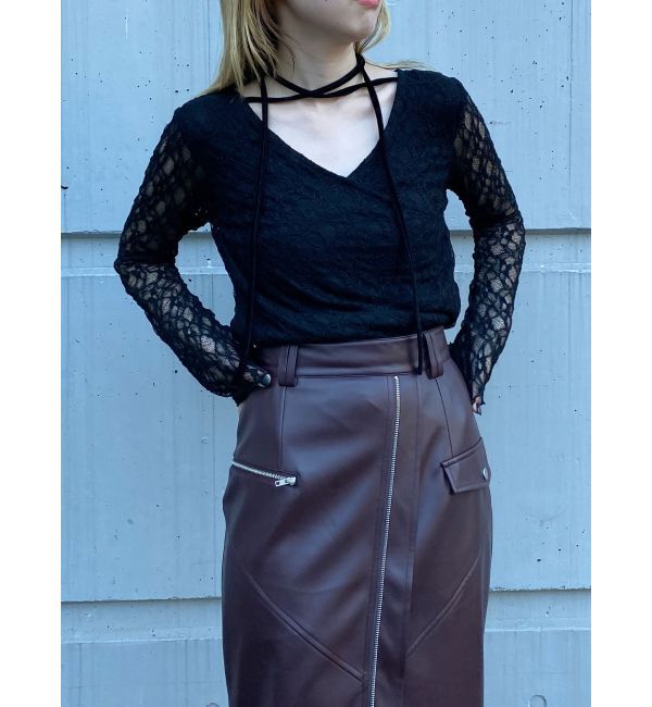 MURUA「カシュクールレーストップス」|Tシャツ・カットソー|