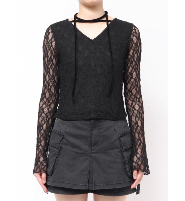 MURUA「カシュクールレーストップス」|Tシャツ・カットソー|