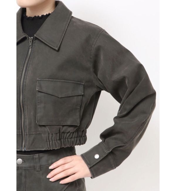 MURUA「フェイクレザーショートフライトジャケット【セットアップ着用可】」|その他|