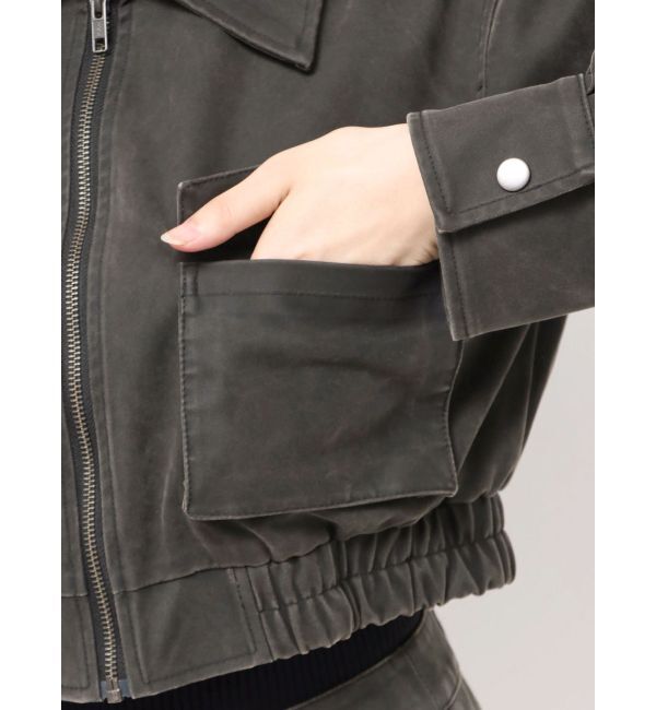 MURUA「フェイクレザーショートフライトジャケット【セットアップ着用可】」|その他|