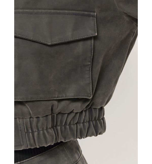 MURUA「フェイクレザーショートフライトジャケット【セットアップ着用可】」|その他|