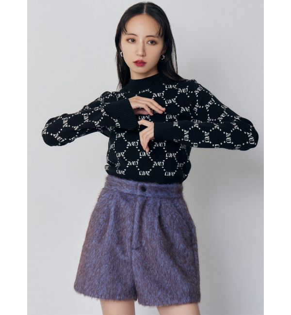 MURUA「モノグラムバイカラーニット」|ニット・セーター|