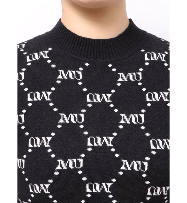 MURUA「モノグラムバイカラーニット」|ニット・セーター|