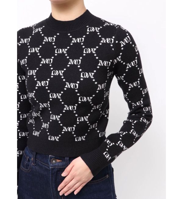 MURUA「モノグラムバイカラーニット」|ニット・セーター|