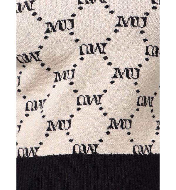 MURUA「モノグラムバイカラーニット」|ニット・セーター|