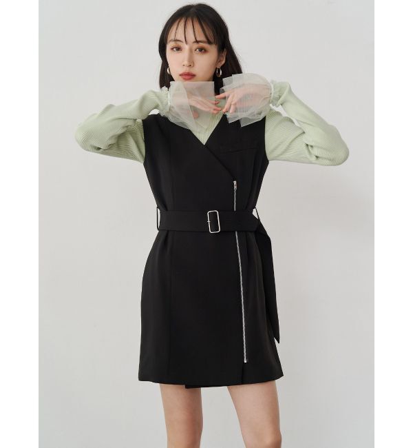 MURUA「チュールカフスリブニット」|ニット・セーター|