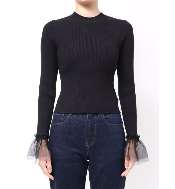 MURUA「チュールカフスリブニット」|ニット・セーター|