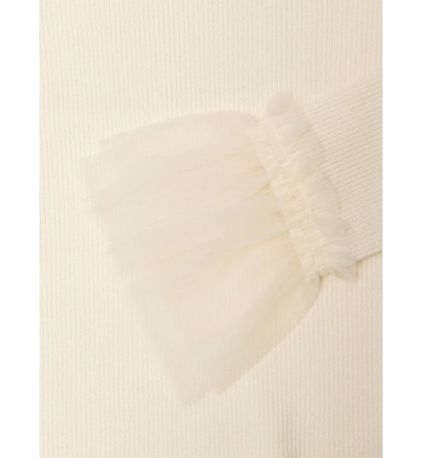 MURUA「チュールカフスリブニット」|ニット・セーター|