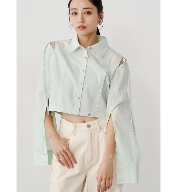 MURUA「カシュクールマルチウェイシャツ」|シャツ・ブラウス|ミントグリーン