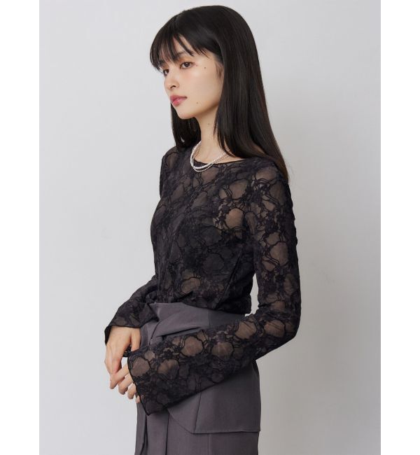 MURUA「フロッキーフラワーシアートップス」|Tシャツ・カットソー|