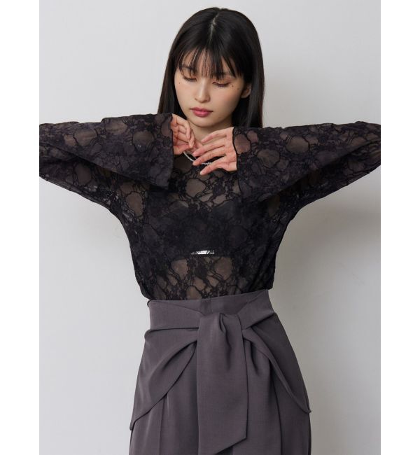 MURUA「フロッキーフラワーシアートップス」|Tシャツ・カットソー|