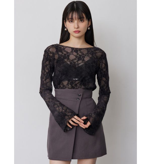 MURUA「フロッキーフラワーシアートップス」|Tシャツ・カットソー|