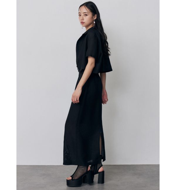 MURUA「メッシュショートシャツジャケット【セットアップ着用可】」|テーラードジャケット|