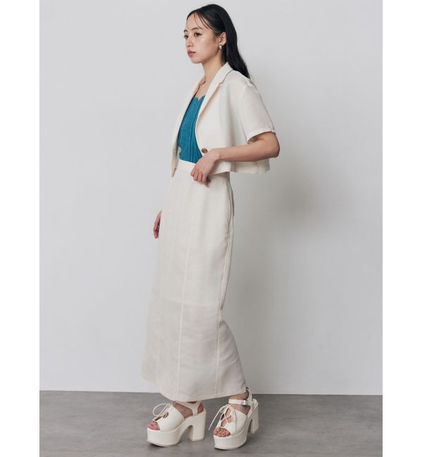 MURUA「メッシュショートシャツジャケット【セットアップ着用可】」|テーラードジャケット|