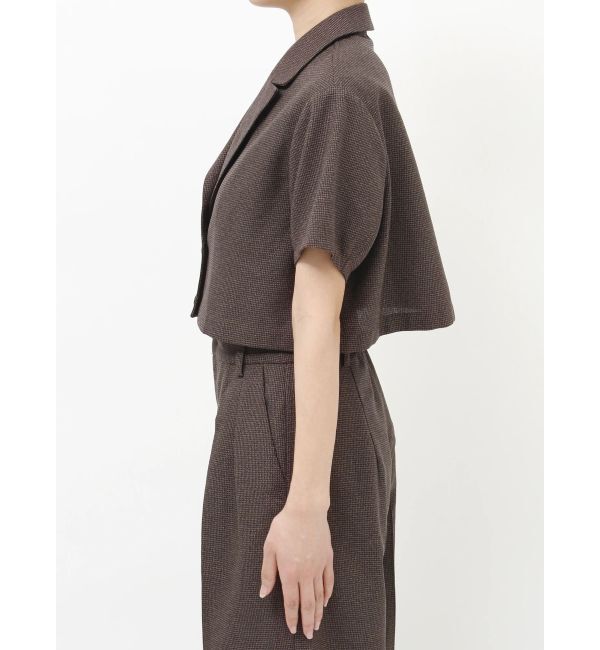 MURUA「メッシュショートシャツジャケット【セットアップ着用可】」|テーラードジャケット|