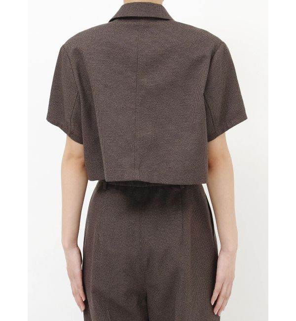 MURUA「メッシュショートシャツジャケット【セットアップ着用可】」|テーラードジャケット|