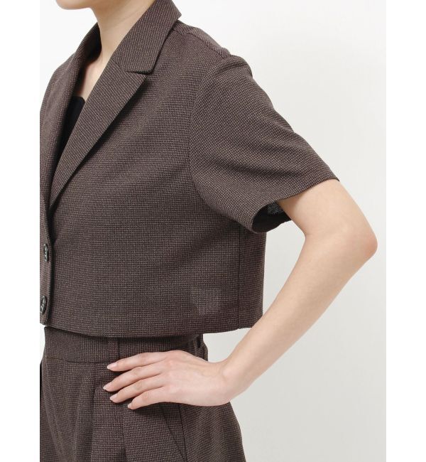 MURUA「メッシュショートシャツジャケット【セットアップ着用可】」|テーラードジャケット|