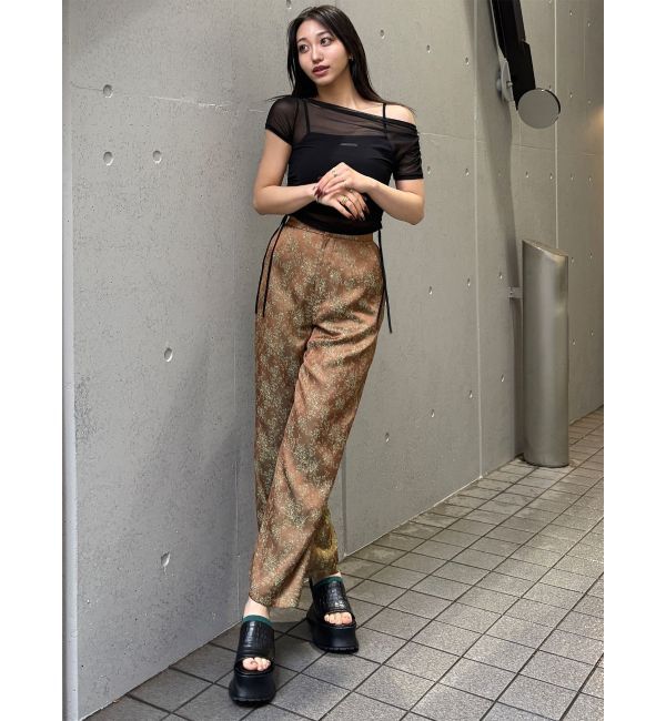 MURUA「クロコレイヤードサンダル」|サンダル|