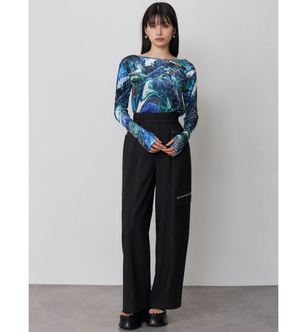 MURUA「クロコレイヤードサンダル」|サンダル|