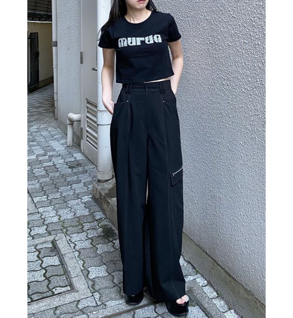 MURUA「パターンロゴパッチTシャツ」|Tシャツ・カットソー|