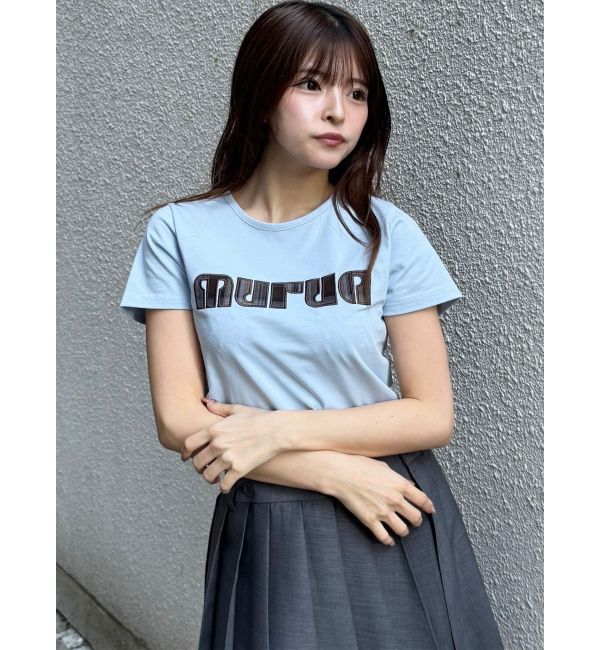 MURUA「パターンロゴパッチTシャツ」|Tシャツ・カットソー|