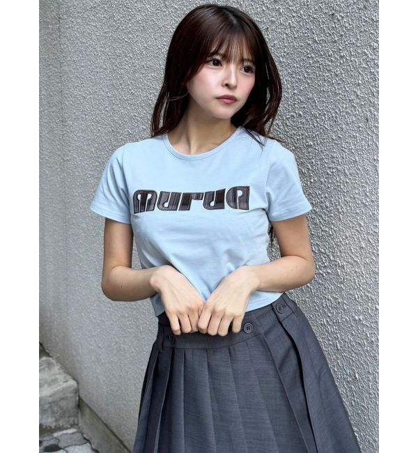MURUA「パターンロゴパッチTシャツ」|Tシャツ・カットソー|