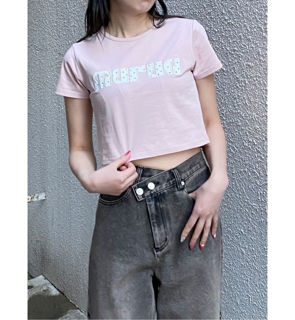 MURUA「パターンロゴパッチTシャツ」|Tシャツ・カットソー|
