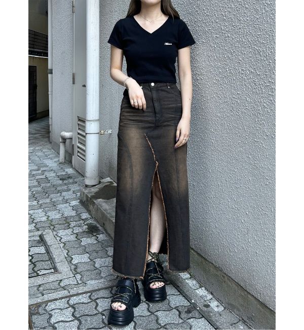 MURUA「ライティングロゴプレートTシャツ」|Tシャツ・カットソー|