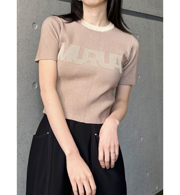 MURUA「リンガーロゴハーフニット」|ニット・セーター|