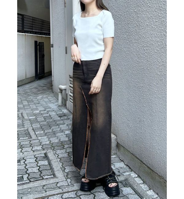 MURUA「デコルテオープンハーフニット【2WAY】」|ニット・セーター|