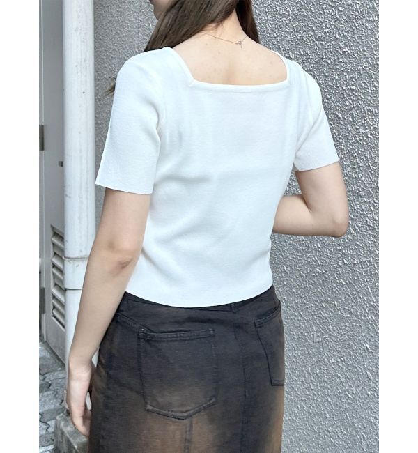 MURUA「デコルテオープンハーフニット【2WAY】」|ニット・セーター|