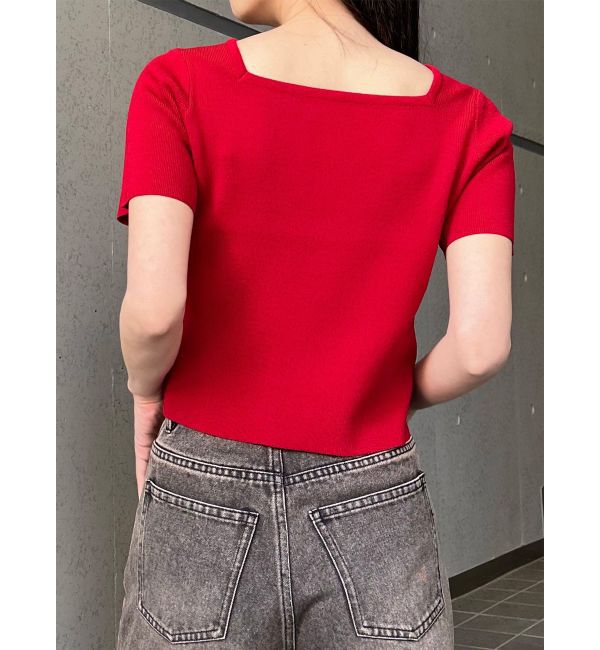 MURUA「デコルテオープンハーフニット【2WAY】」|ニット・セーター|