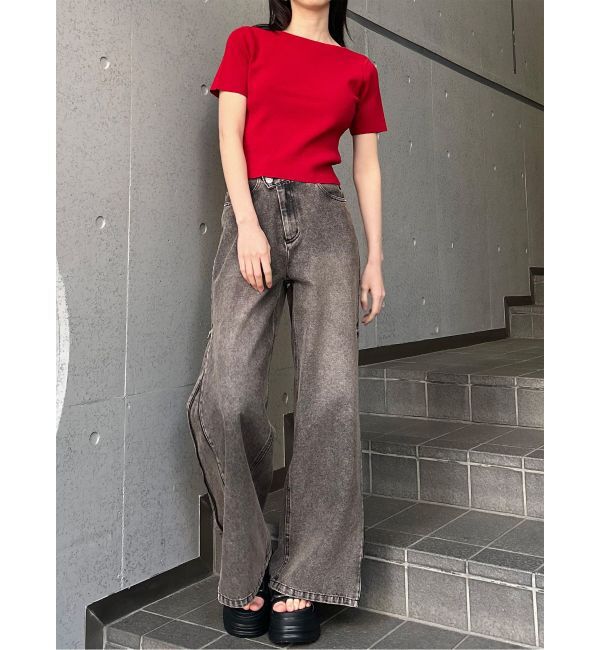 MURUA「デコルテオープンハーフニット【2WAY】」|ニット・セーター|