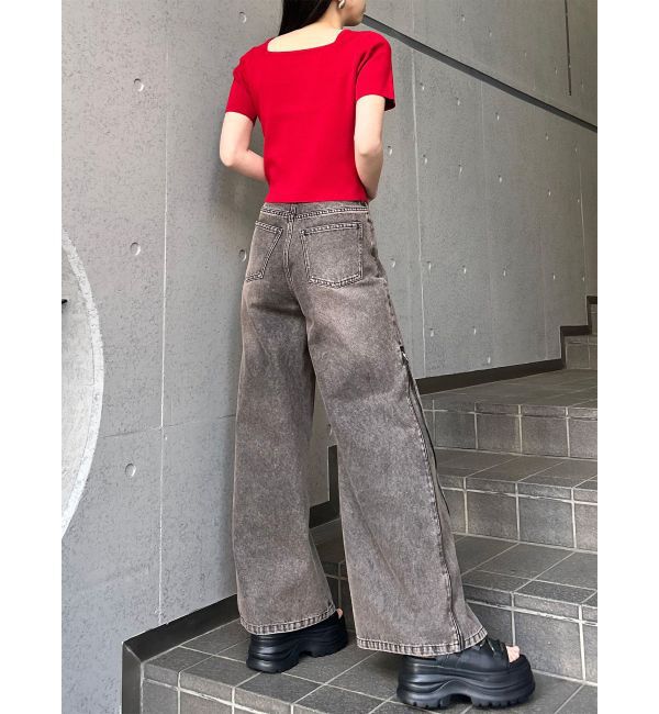 MURUA「デコルテオープンハーフニット【2WAY】」|ニット・セーター|