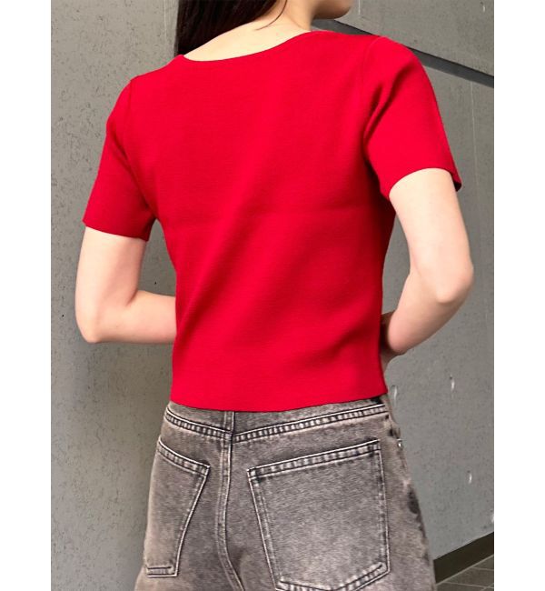 MURUA「デコルテオープンハーフニット【2WAY】」|ニット・セーター|