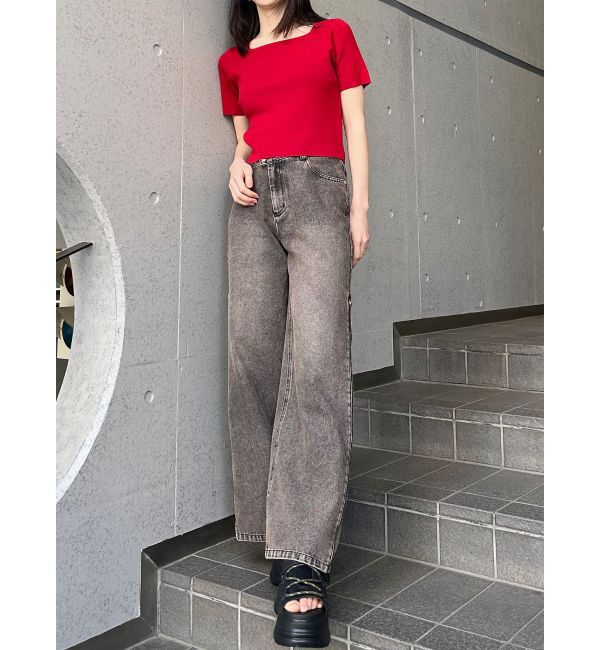 MURUA「デコルテオープンハーフニット【2WAY】」|ニット・セーター|