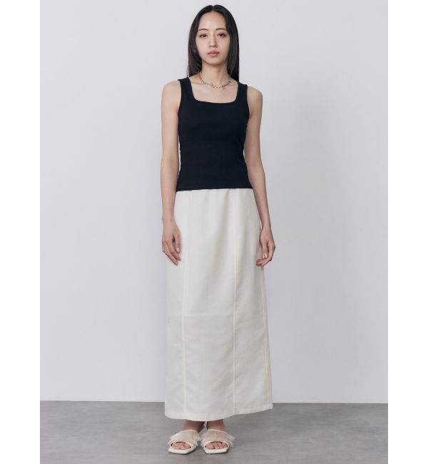 MURUA「カップ付きバックレースアップテレコタンク」|タンクトップ|