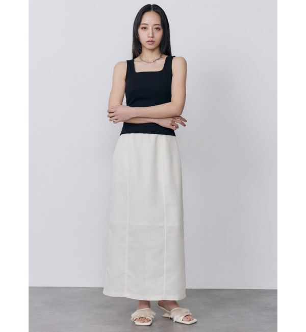 MURUA「カップ付きバックレースアップテレコタンク」|タンクトップ|