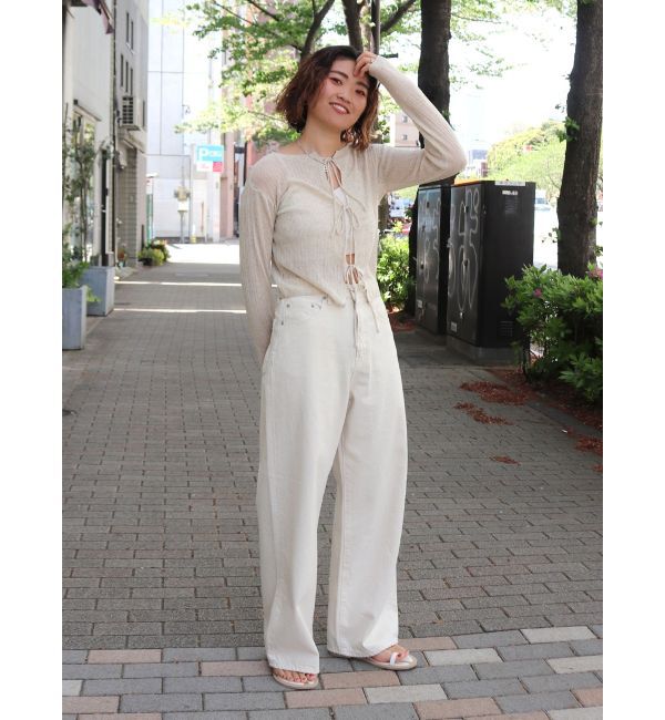 Ungrid「2Wayリボンニットカーデ」|カーディガン|