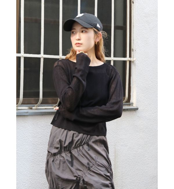 Ungrid「2Wayリボンニットカーデ」|カーディガン|