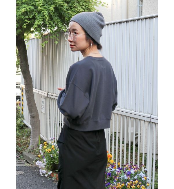 Ungrid「スリーブボリュームショートスウェット」|スウェット・ジャージ|
