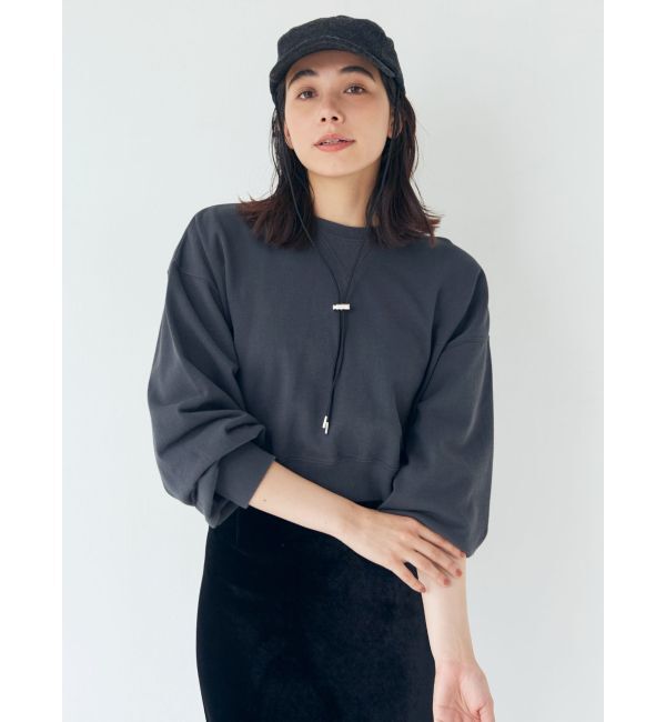 Ungrid「スリーブボリュームショートスウェット」|スウェット・ジャージ|