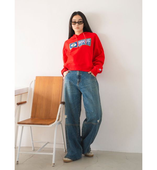 Ungrid「DISCUS別注 フードロゴパーカー」|パーカー|