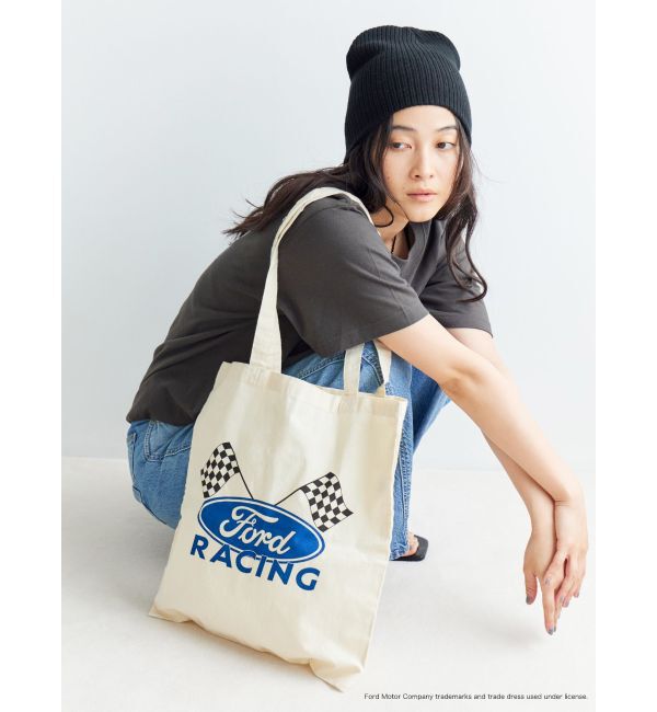 Ungrid「【別注】Fordロゴトートバッグ」|トートバッグ|