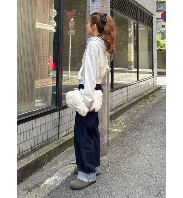 Ungrid「【WEB限定】ショートロゴプリントパーカー」|パーカー|