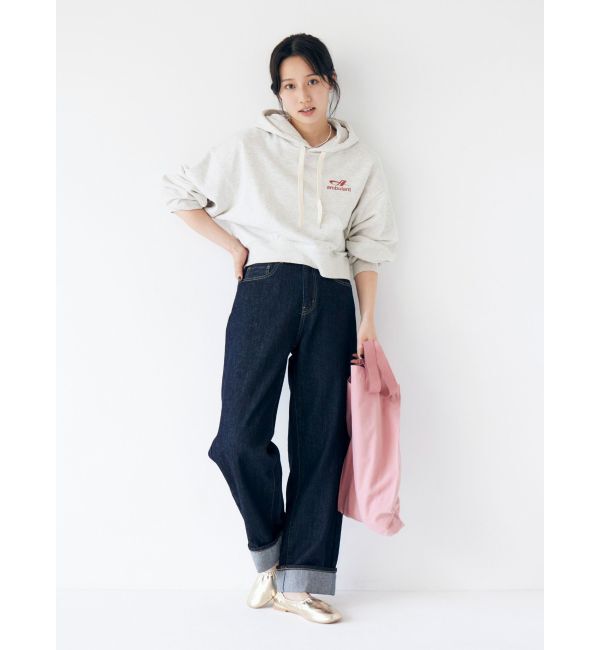 Ungrid「【WEB限定】ショートロゴプリントパーカー」|パーカー|