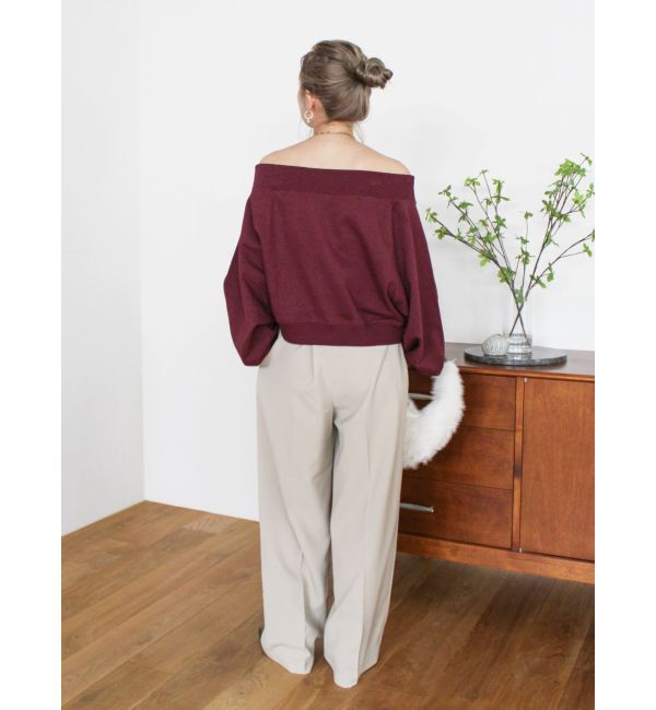 Ungrid「オフショルスウェット」|スウェット・ジャージ|