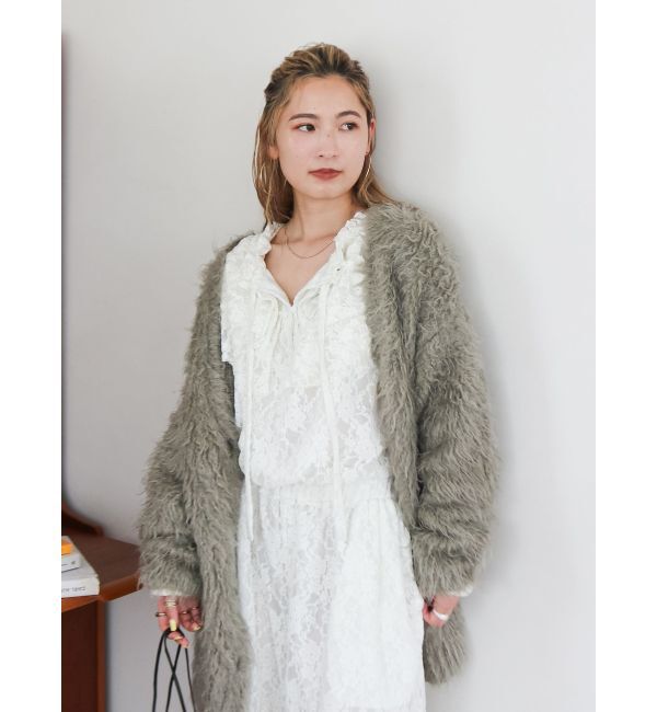 Ungrid「起毛ニットアンサンブル」|カーディガン|